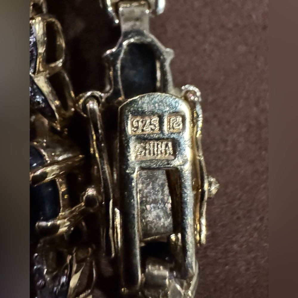 Ross Simon’s Sapphire 18k Gold Vermeil Sterling Silver Bracelet - Picture 5 of 7